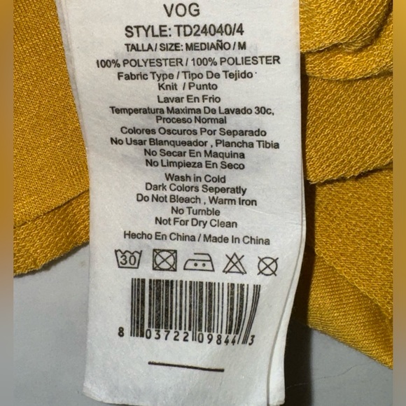 VOG yellow and black womens hoody size Medium - Picture 9 of 9